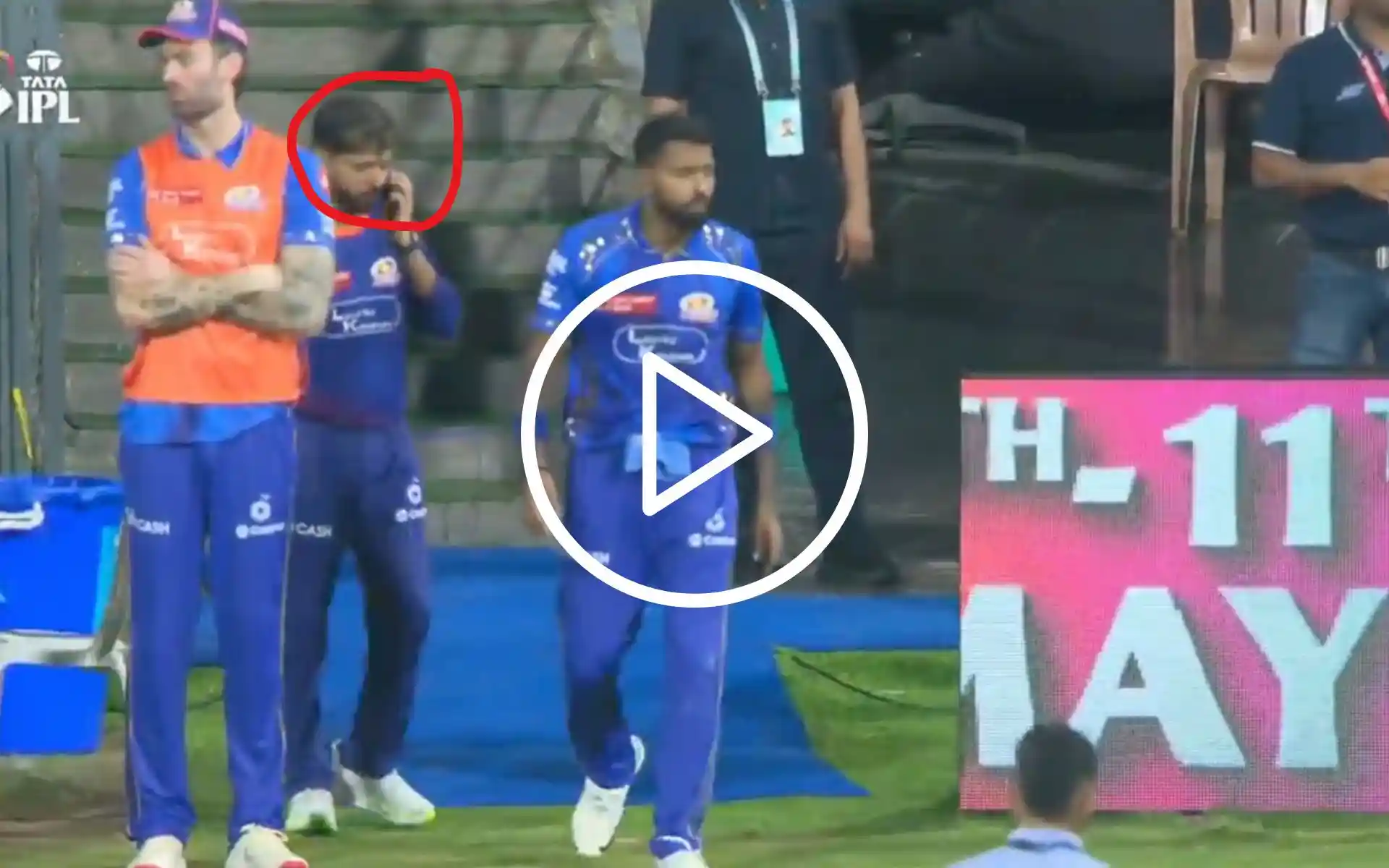Mumbai Indians Accused Of Fixing vs GT; Staff Member Captured Using Phone On Ground